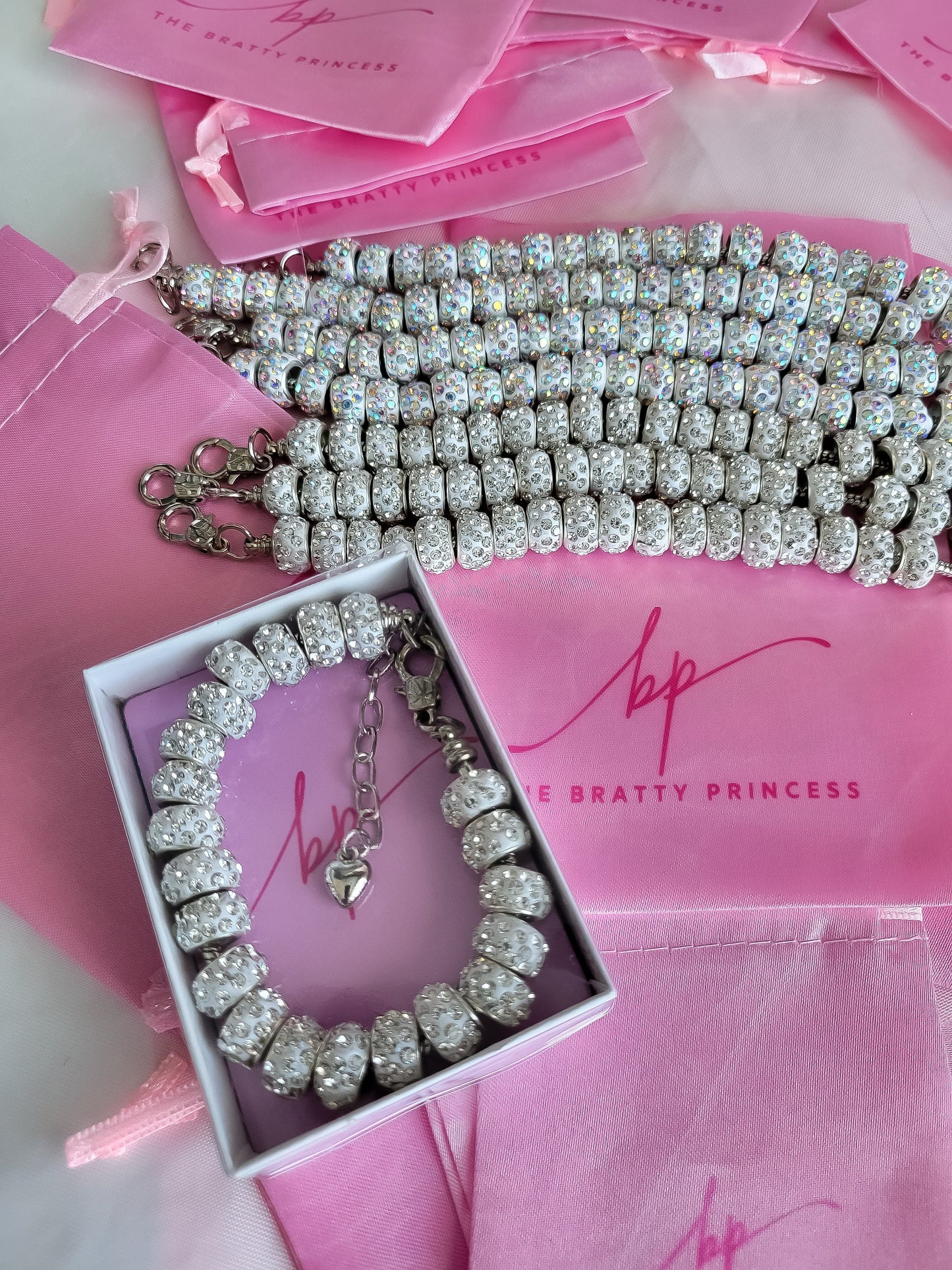 Silver Beaded Bracelet