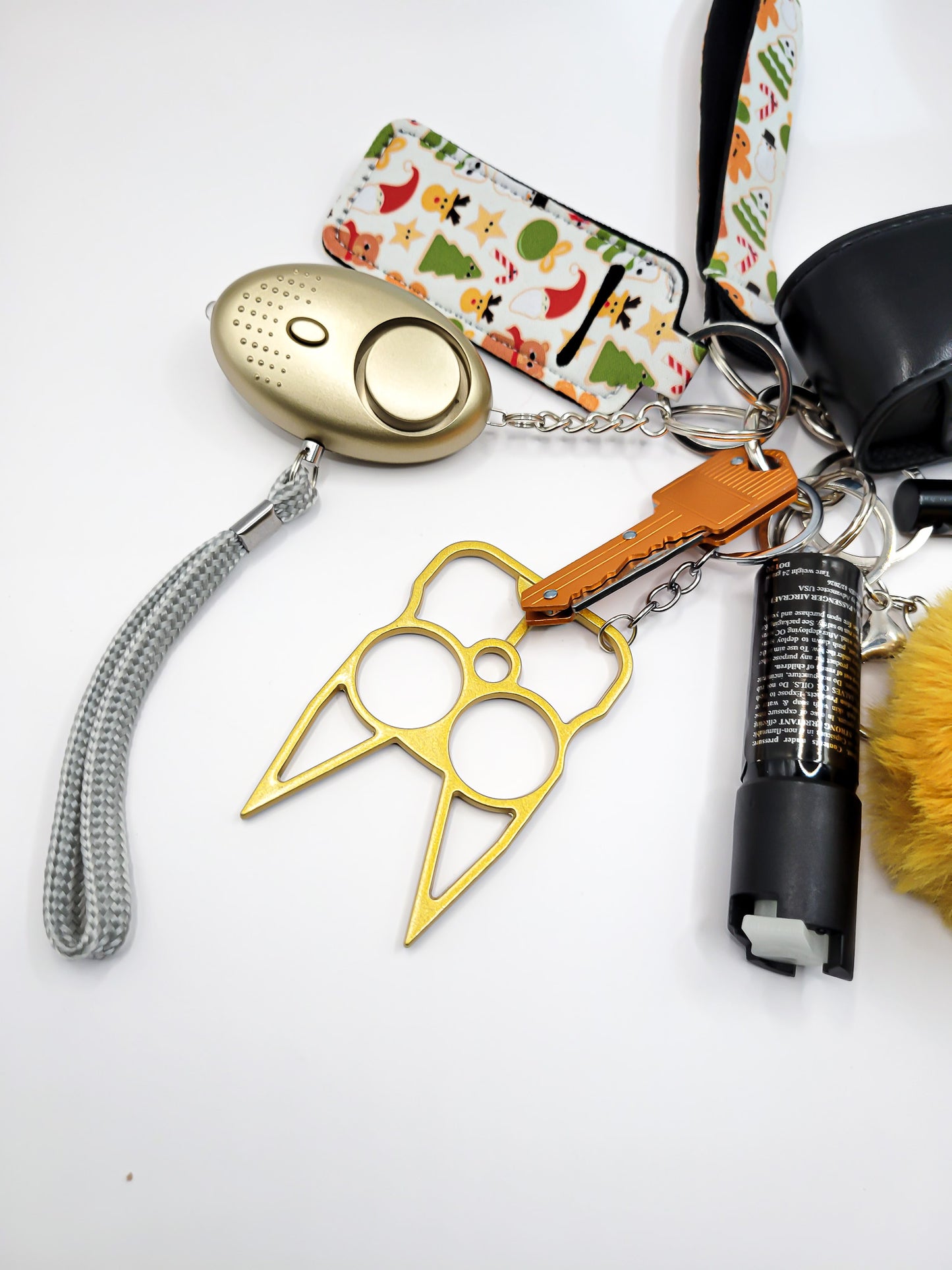 Holiday Self-Defense Keychain Gift Set (Reindeer Charm)