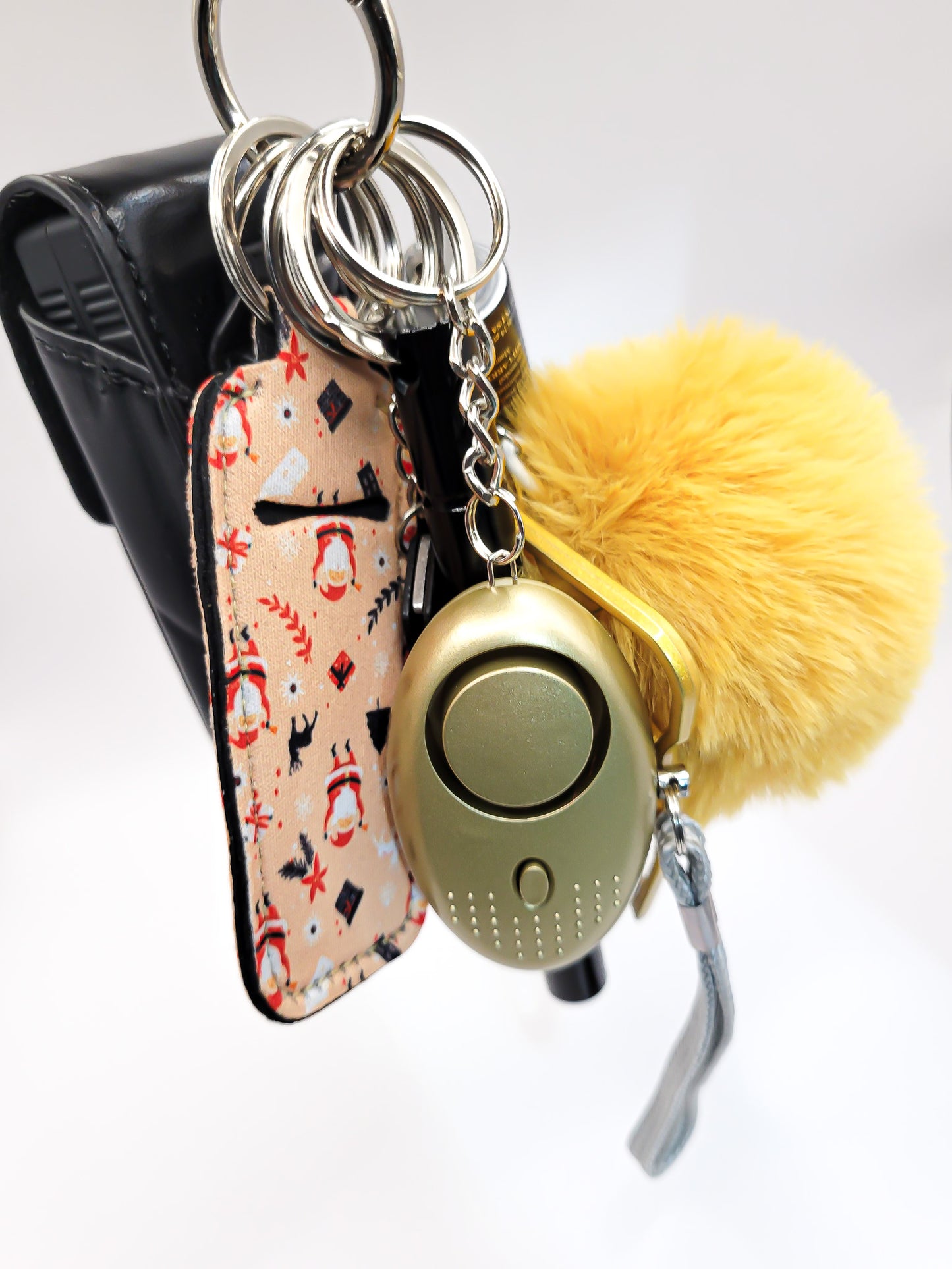 Holiday Self-Defense Keychain Gift Set (Holly Jolly Santa)