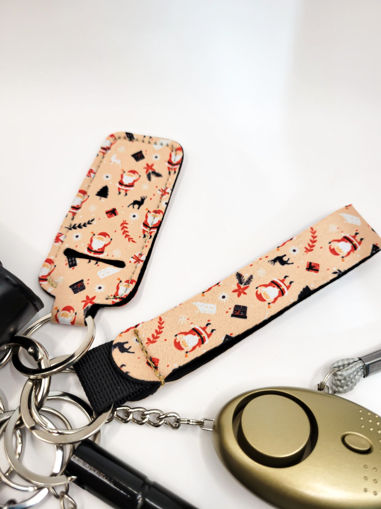 Holiday Self-Defense Keychain Gift Set (Holly Jolly Santa)