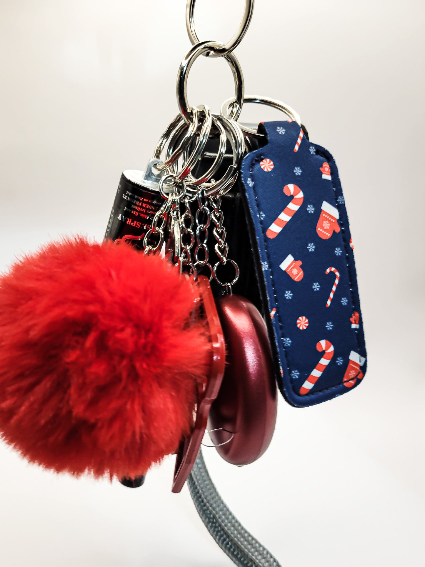 Holiday Self-Defense Keychain Gift Set (Candy Cane Day)