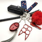 Holiday Self-Defense Keychain Gift Set (Candy Cane Day)