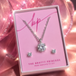 Cubic Zirconia Necklace & Earring Set