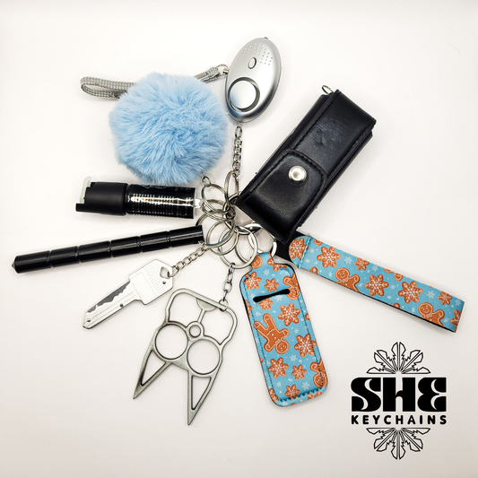 Holiday Self-Defense Keychain Gift Set (Gingerbread Guardian)
