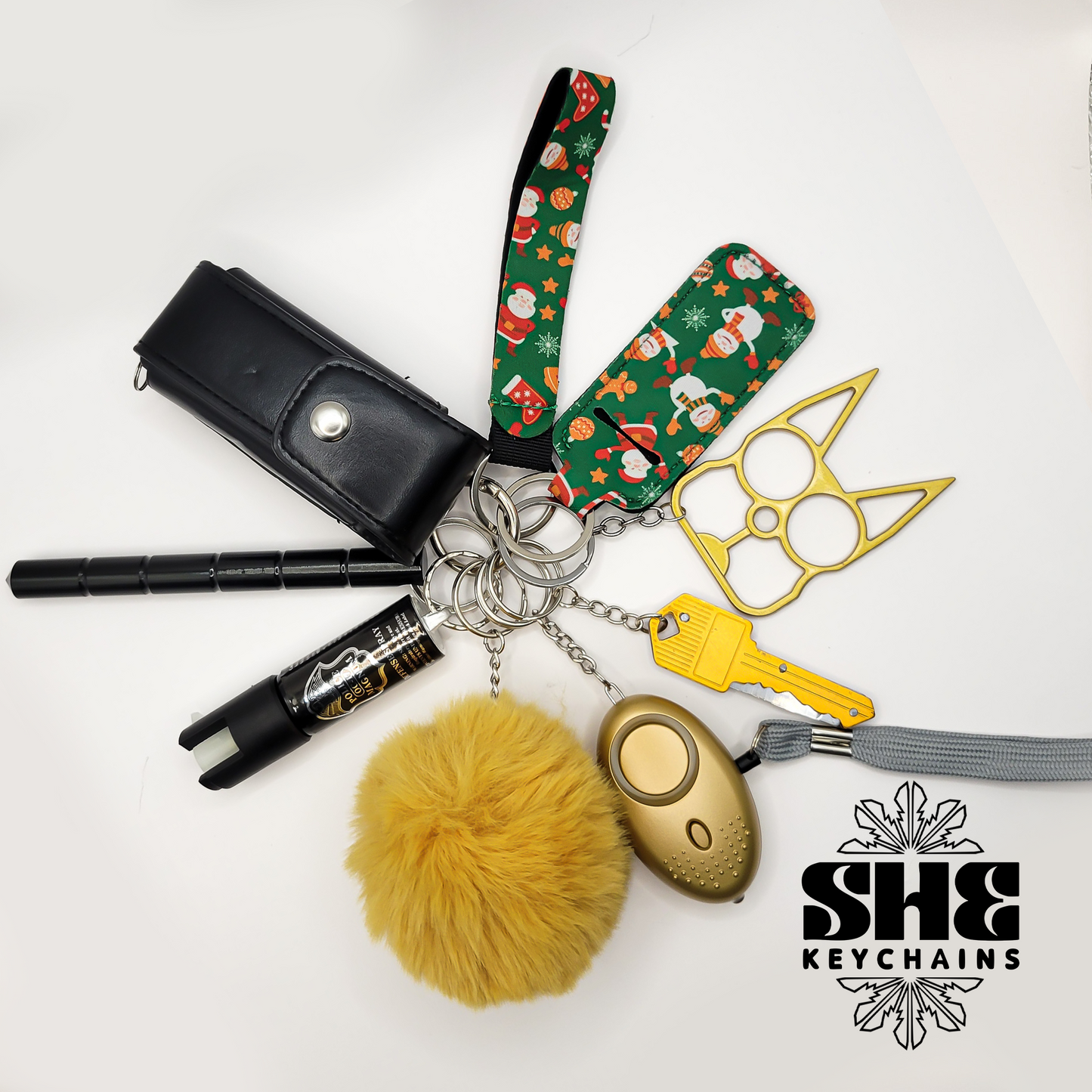 Holiday Self-Defense Keychain Gift Set (Santa’s North Pole Treasures)