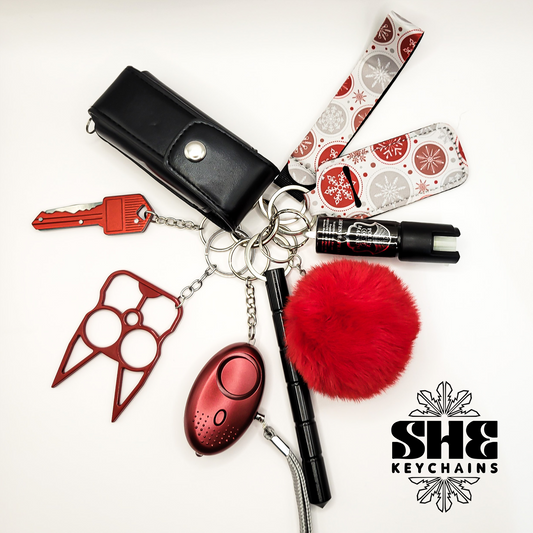 Holiday Self-Defense Keychain Gift Set (Snowy Days)
