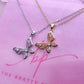 Cubic Zircon Hollow Butterfly Pendant