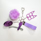 KIYA 6-Piece Self-Defense Keychain (Purple)