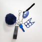 KIYA 6-Piece Self-Defense Keychain (Navy Blue)