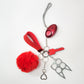 KIYA 6-Piece Safety Keychain (Red)
