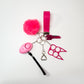 KIYA 6-Piece Self-Defense Keychain (Hot Pink)
