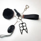 KIYA 6-Piece Self-Defense Keychain (Black)
