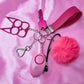 KIYA 6-Piece Self-Defense Keychain (Hot Pink)