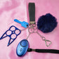 KIYA 6-Piece Self-Defense Keychain (Navy Blue)