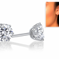 Dainty Cubic Zirconia Heart Pendant and Earring Set