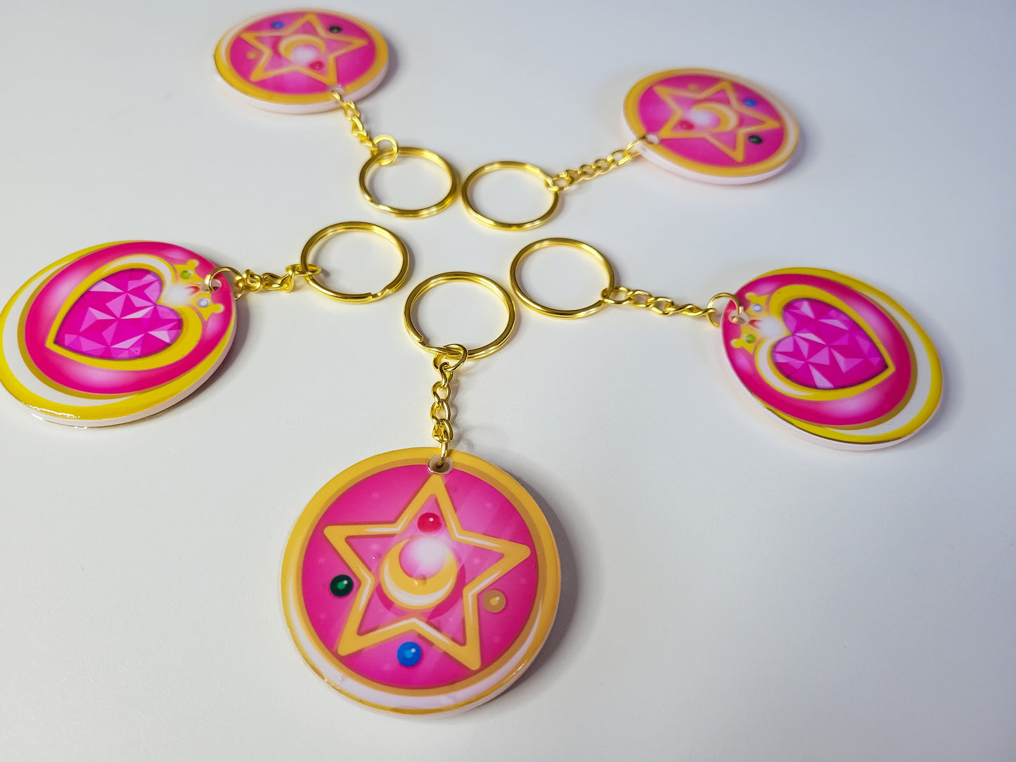 Sailor Moon Inspired Resin Keychain Charms