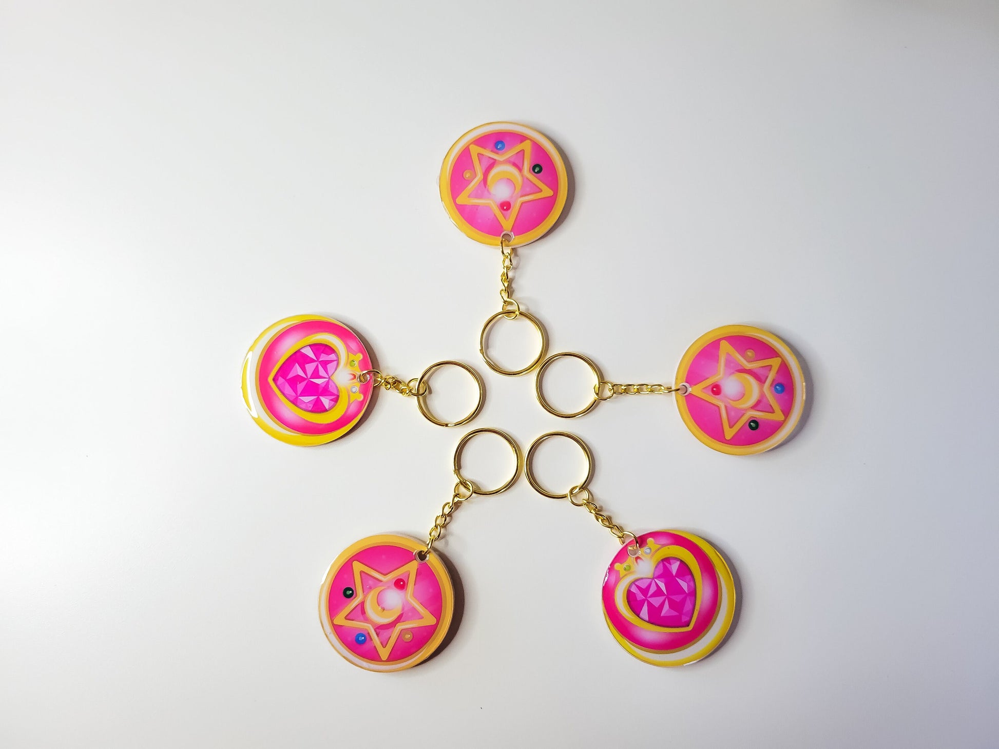 Sailor Moon Inspired Resin Keychain Charms