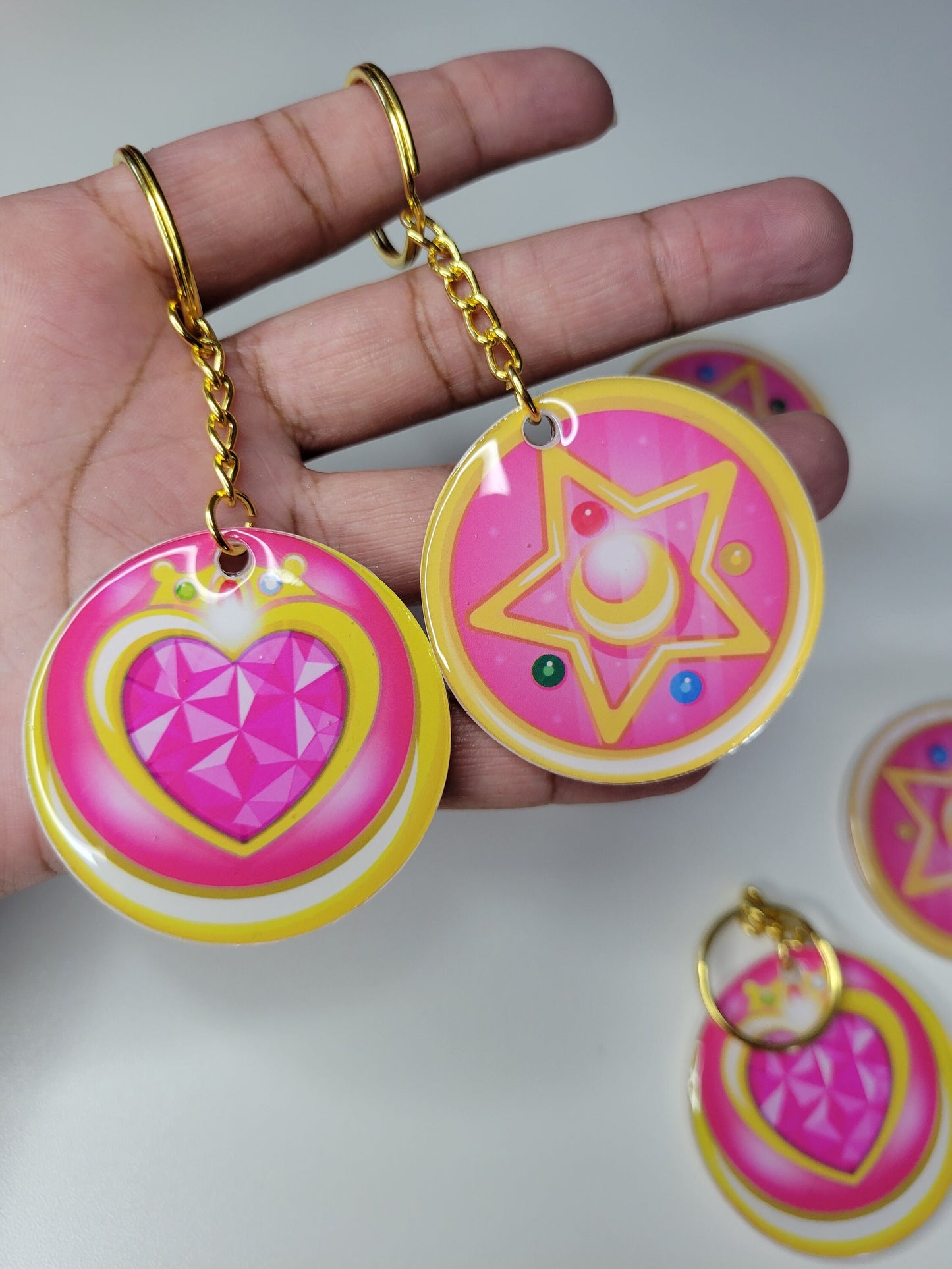 Sailor Moon Inspired Resin Keychain Charms
