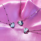 Cute Cubic Zirconia Hypoallergenic Silver-Plated Hello Kitty Pendant Necklace