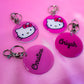 Hello Kitty Personalized Resin Keychain Charms | Customizable Kawaii Gifts for her