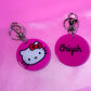 Hello Kitty Personalized Resin Keychain Charms | Customizable Kawaii Gifts for her