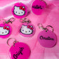 Hello Kitty Personalized Resin Keychain Charms | Customizable Kawaii Gifts for her