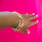 14K Gold Butterfly Charm Bracelet