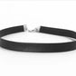 Faux Leather Choker Necklace | Gothic, Black Velvet | Y2K Inspired