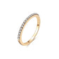 Cubic Zirconia Stackable Ring | Silver, Rose Gold, Gold | S925 Sterling Silver | Minimalist Aesthetic