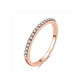 Cubic Zirconia Stackable Ring | Silver, Rose Gold, Gold | S925 Sterling Silver | Minimalist Aesthetic