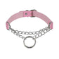 PU Leather Choker Necklace with Layered & O-Ring Chain | Gothcore Aesthetic, Y2K Inspired