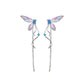 Butterfly Drop Hoop Earrings | Statement, Minimalist | Fairycore