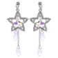 I'M A STAR Drop Crystal Earrings | Silver Drop Earrings | CZ Cubic Zirconia Dangle Earrings | Statement, Minimalist