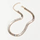 Crystal Pendant Choker Necklace | Gold, Silver, CZ Cubic Zirconia Chain Choker | Layering Necklace | Minimalist, Glam