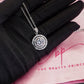 MARIAH CZ Round Brilliant Necklace | S925 Sterling Silver, Cubic Zirconia Pendant | Contemporary, Minimalist, Romantic, Princess